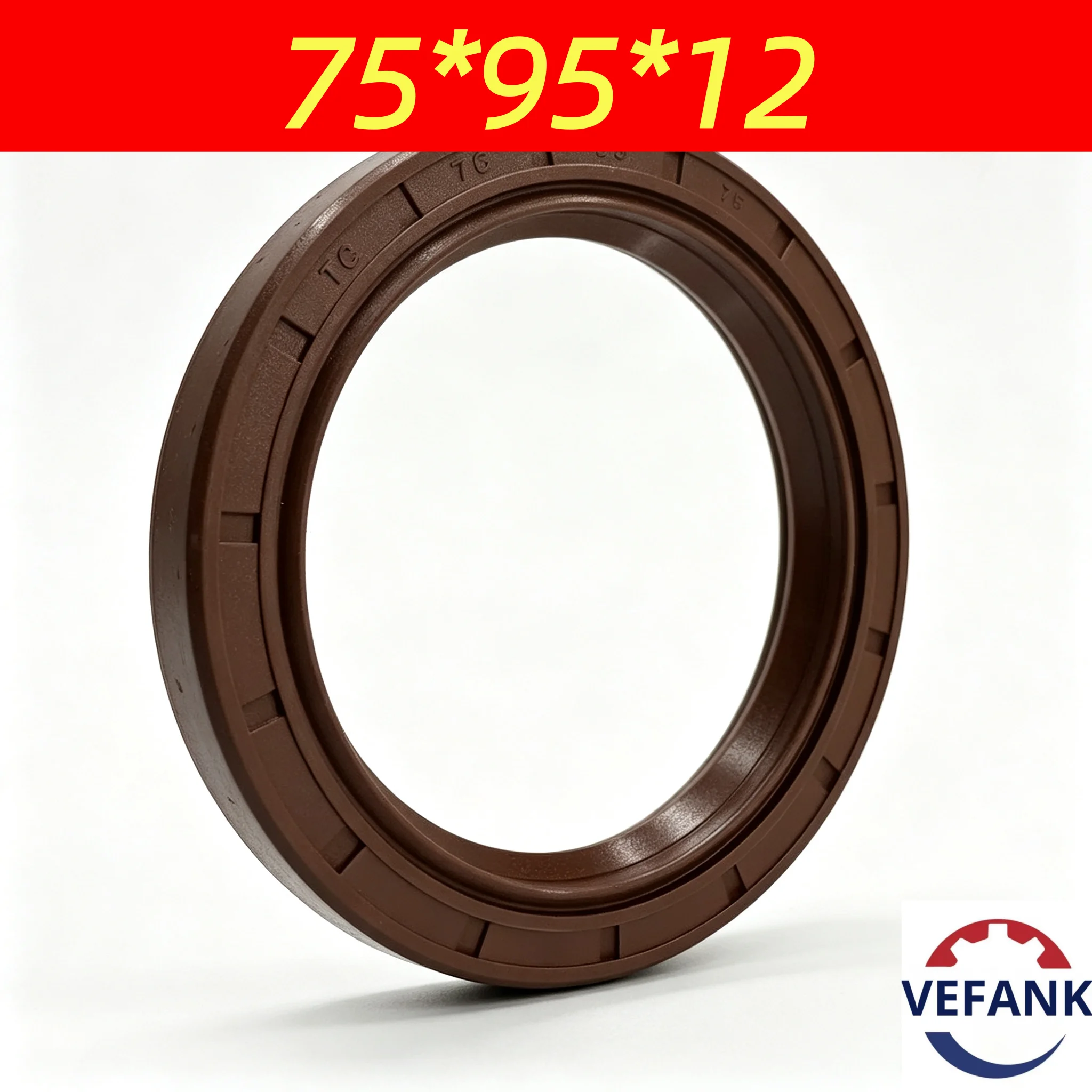 NBR 75*95*12 Radial shaft Oil seal rubber outside diameter single sealing lip