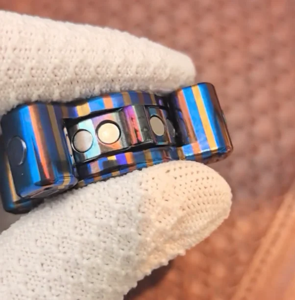 Used EDC Beautiful Number 03 fidget timascus slider Decompression toys