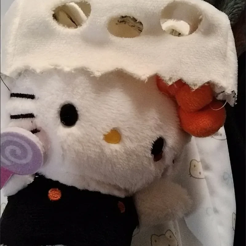 Sanrio Kawaii 헬로 키티 귀여운 헤드셋 시리즈 봉제 인형 배낭 펜던트 봉제 인형 펜던트 소녀 애니메이션 축제 생일 선물