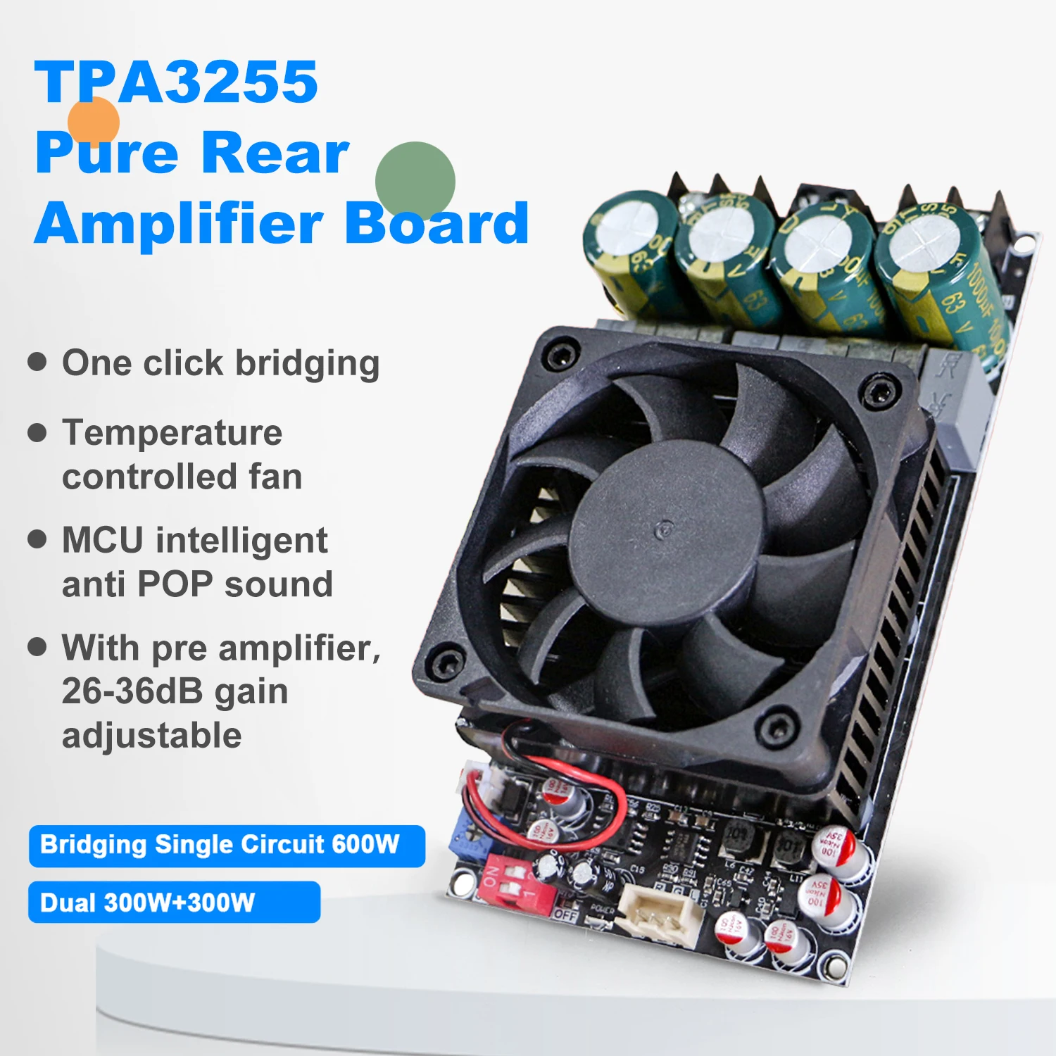 2*300W TPA3255 Stereo Digital Verstärker Bord High Power BTL Mono 600W Audio Sound AMP Subwoofer Hifi für Lautsprecher