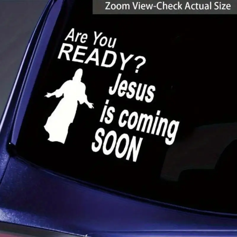 Car Window Decal Themed Waterproof Fadeless Self-Adhesive No Residue Sticker for SUV Truck Exterior Decor Accessory