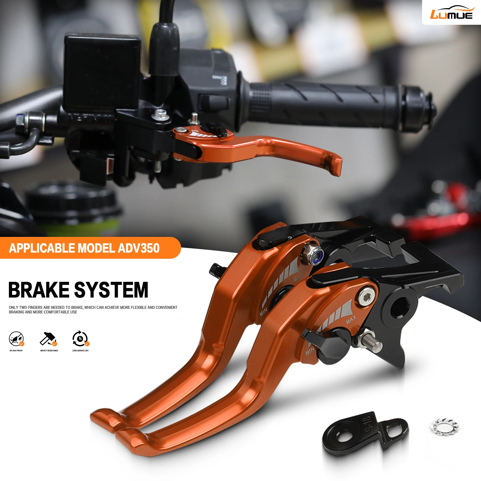 

For Honda ADV350 2021-2024 ADV 350 Parking Brake Lever Set Handle Levers with Parking Lock Stopper Accessories