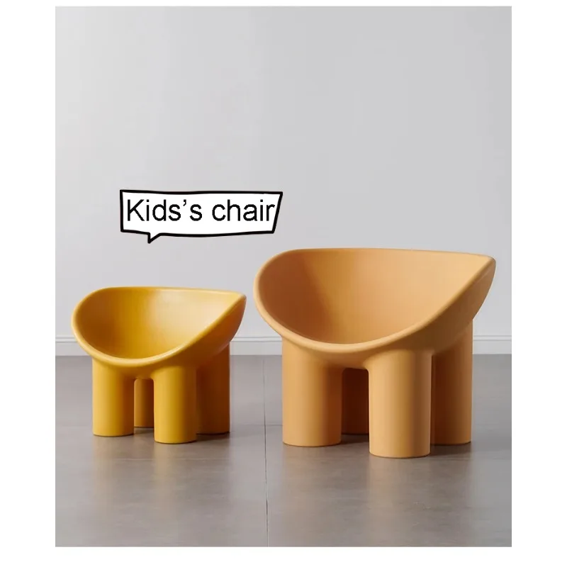 Leisure Plastic PE Sofa Elephant Leg Nordic Armchair Roly Poly Lounge Sofa Indoor Outdoor Minimalist INS Home Living Room Chair
