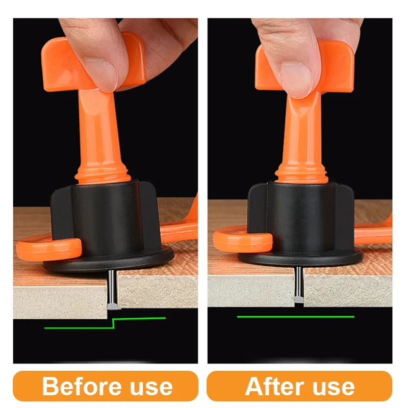 200 قطعة نظام تسوية بلاط الأرضيات مقاطع الفواصل الخزف السيراميك مستوي عدة لوضع البلاط جدار تحديد أدوات البناء