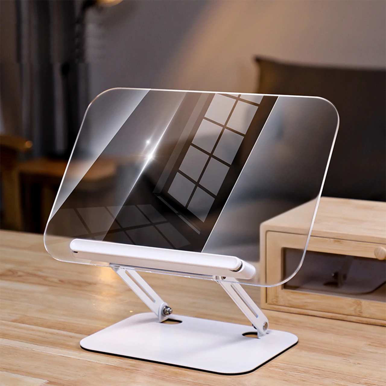Laptop Stand Foldable Stand Notebook iPad Base Desktop Stand Cookbook Bracket Tablet Stand Height Angle Adjustable Reading Stand