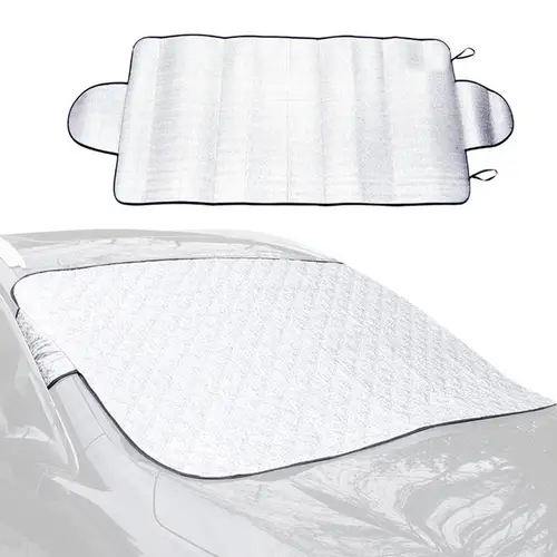 Imagen 2 del producto Cubierta de nieve delantera para coche, Protector de parasol para ventana, invierno, antihielo