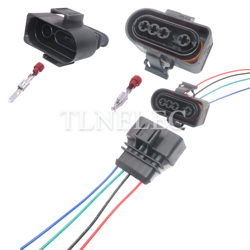 4-pinowe złącze drut samochodowy z przewodami Auto O2 uszczelnione gniazdo czujnika tlenu dla VW Audi 3 a0973334 3 a0973304