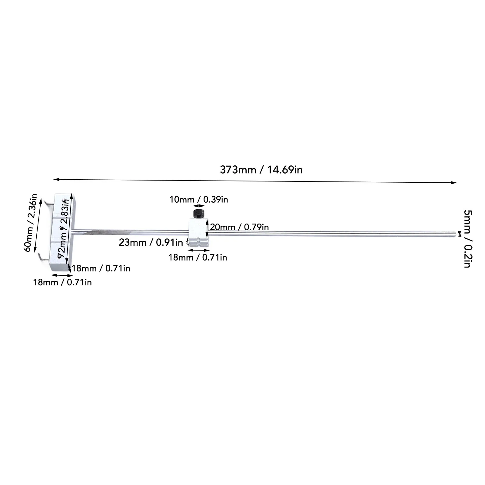 Guitar Code Rangefinder Range Finder Metal Chord Length Positioning Installation Tool