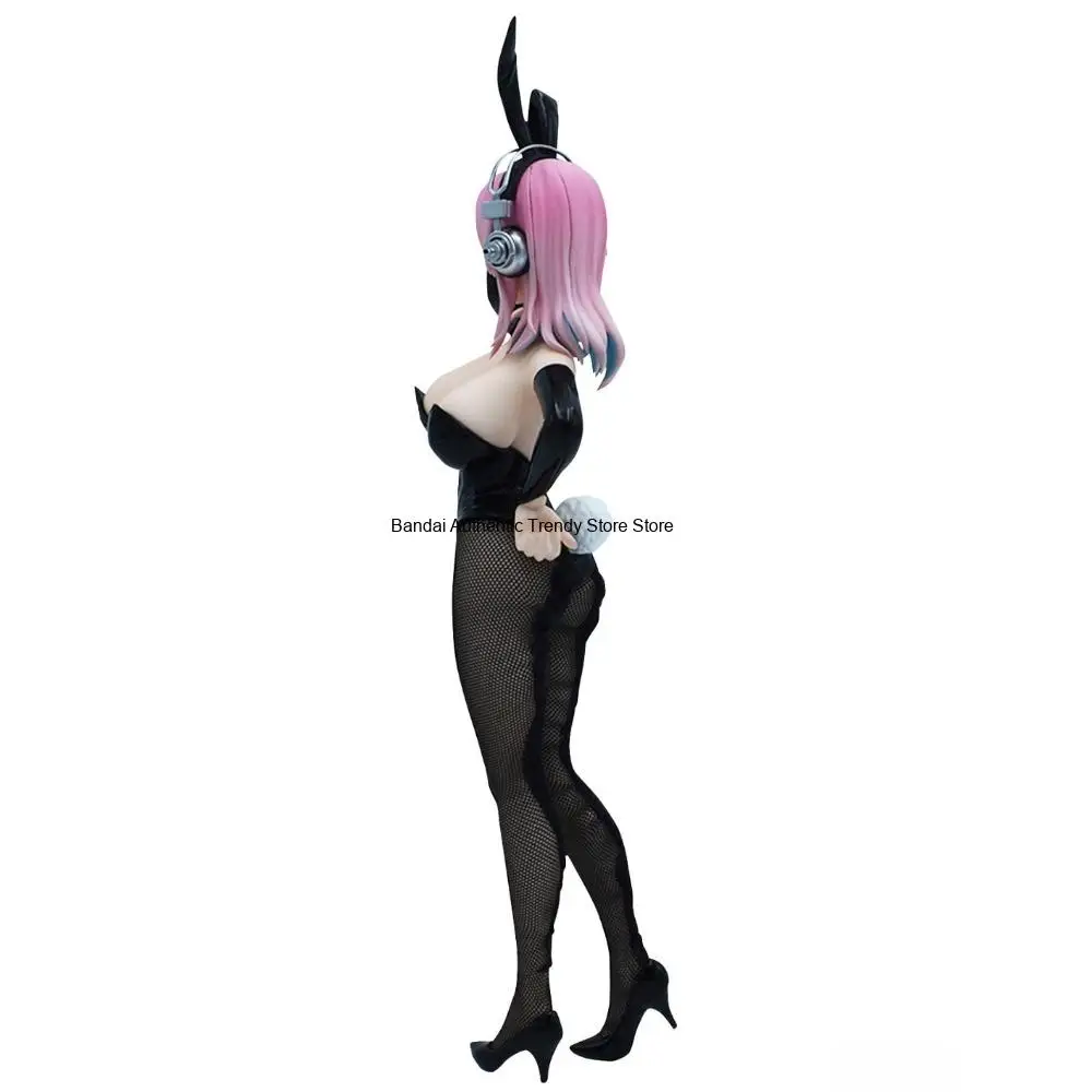 In Stock FuRyu Original Genuine SoniComi Super Sonico BiCute Bunnies Figure Black 28cm Sexy Collections Model Toy Figures Gift view 5