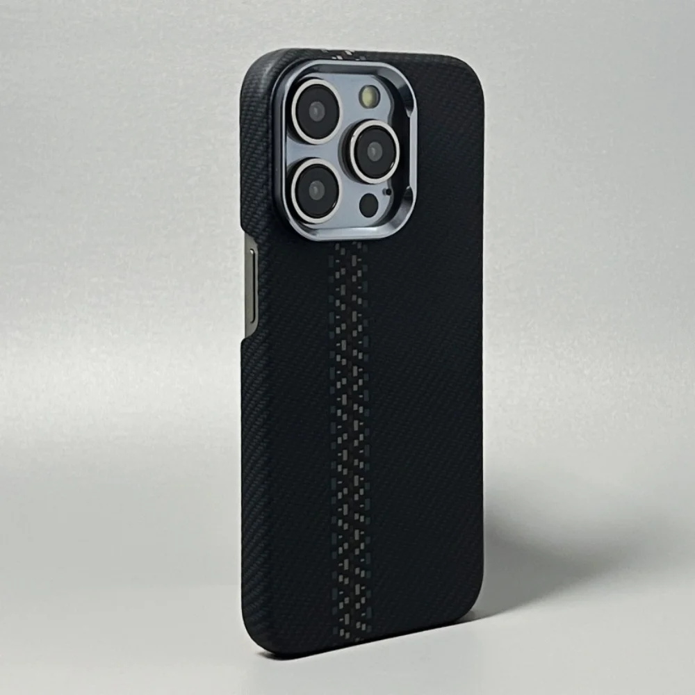 High Quality Magnetic Kevlar Texture Case for iPhone
