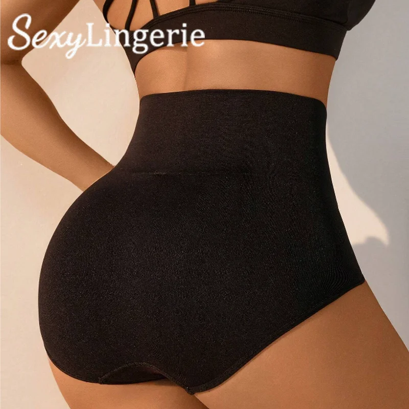 Women Sexy Shaperwear Briefs Female High Rise High Elasticity Underwear Closing Waist Lifting Buttocks Corset Push Up Panty