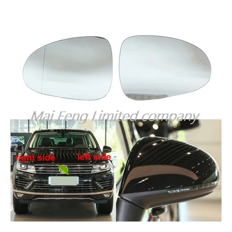 

For Volkswagen VW Touareg 2011-2018 Car Accessories Exteriors Part Side Rearview Mirror Reflective Glass Lens with Heating