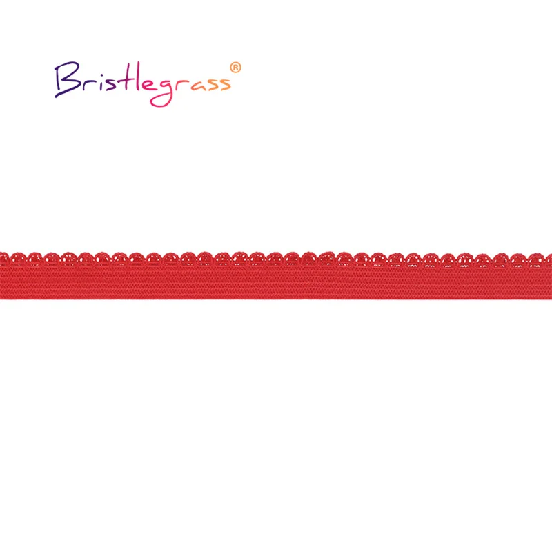 BRISTLEGRASS Picot Loop Lace Trim Elastic Bands 3/8