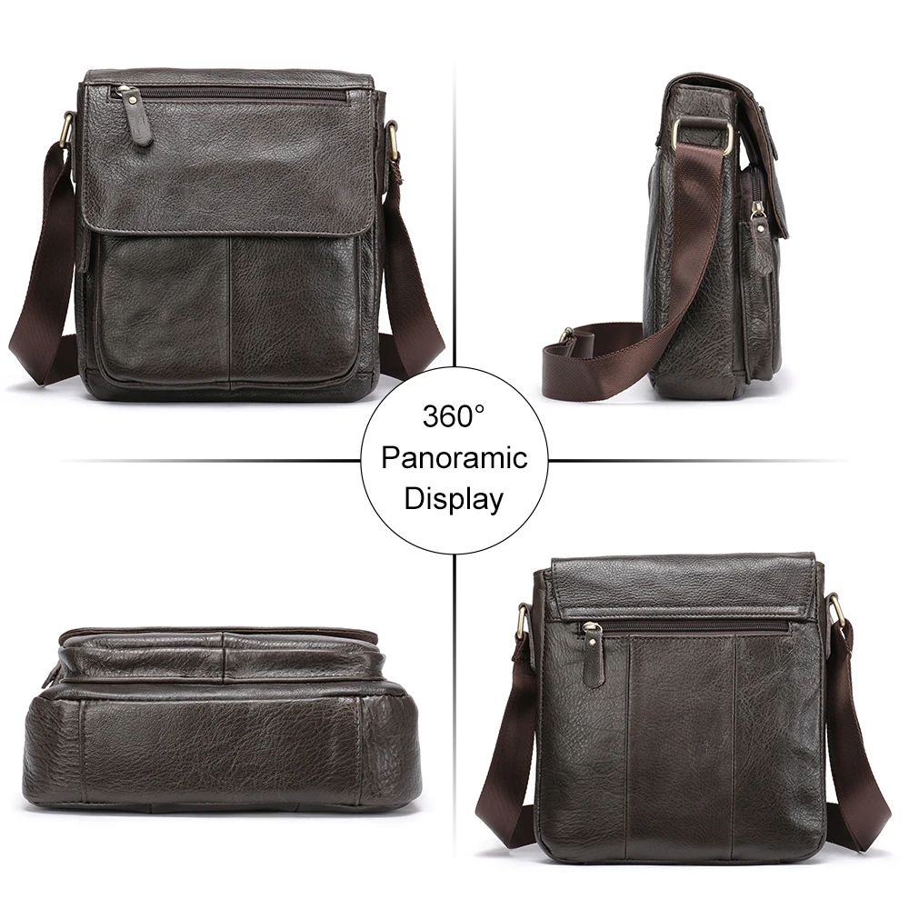 Imagem -04 - Westal-couro Bolsa de Ombro Masculina Malas Crossbody Bolsa Mensageiro Alta Qualidade Capacidade 819a