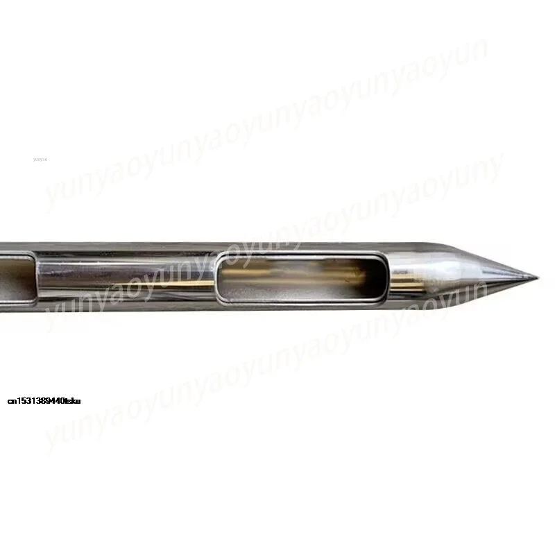 304 Stainless Steel Double Layer Rotary Powder Sampling Tube Cement Solid Sampler High Precision Industrial Sampling Tool