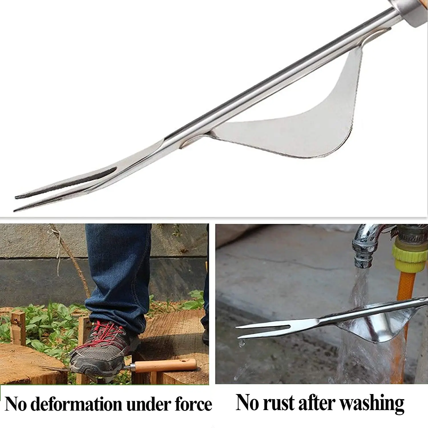 1 pz giardino diserbo strumento prato robusto estrattore di scavo mano diserbo efficace facile applicare rifilatura rimozione estrattore di erba manico lungo