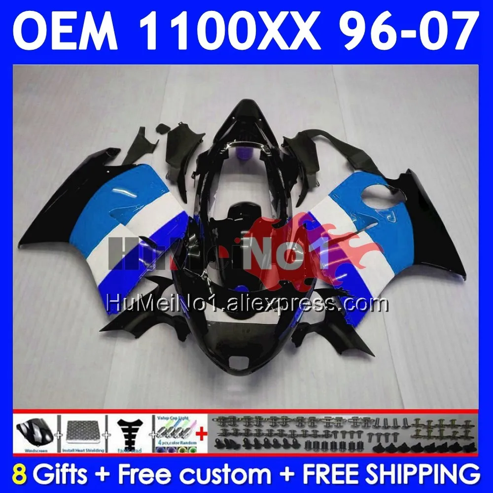 OEM Blackbird For HONDA CBR 1100 XX 1100XX 70No.137 CBR1100XX 96 97 98 Blue Repsol 99 00 01 02 2003 2004 2005 2006 2007 Fairing