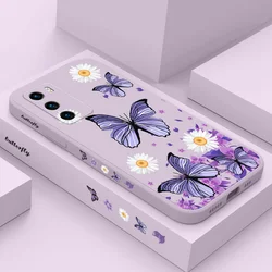 Purple Butterflies Phone Case For Huawei P40 P50 P30 P20 Pro Lite Nova 5t Y7A Mate 40 30 20 Pro Lite Liquid Silicone Cover