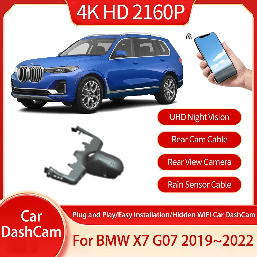 For BMW X7 G07 2019 2020 2021 2022 Car Reversing Camera Dash Cam New Loop Video Memory Card HD Wide Angle Car Auto Accessories