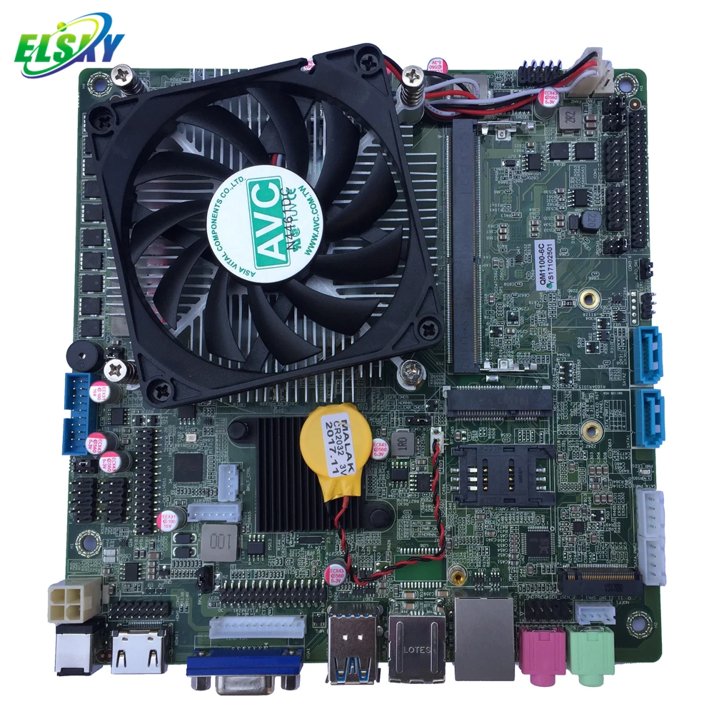 Kaby Lake Core I5-7400 LGA 1151 EDP LVDS Mini Itx carte mère pour Machine de commande libre-service