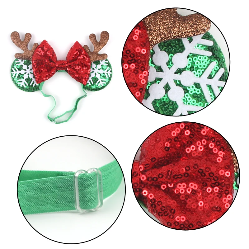 Disney-Bandeau artificiel astique avec Oreilles de Noël pour Enfants et Adultes, 3.3 \