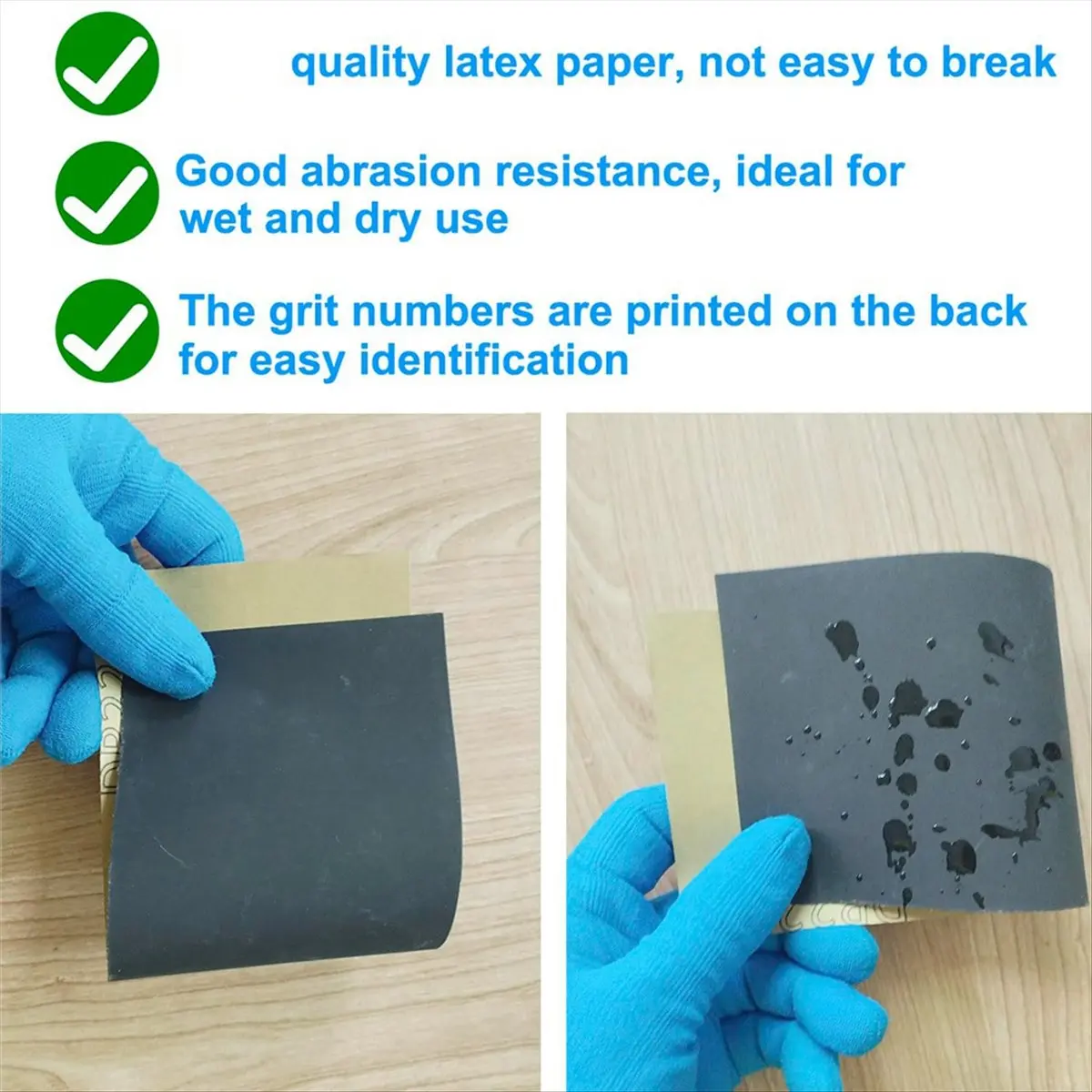 A013 Sandpaper Variety Pack, 20PCS Sand Paper Assorted For Wood Metal Sanding, Wet Dry Sandpaper Sheets , 9 x 3.6 Inch