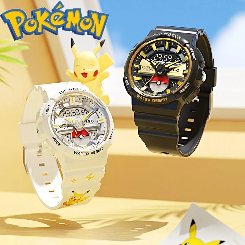 2024 New Zgox Pikachu Children's Watch Male Cartoon High End Handsome Sports Waterproof Electronic Watch For Students Gifts