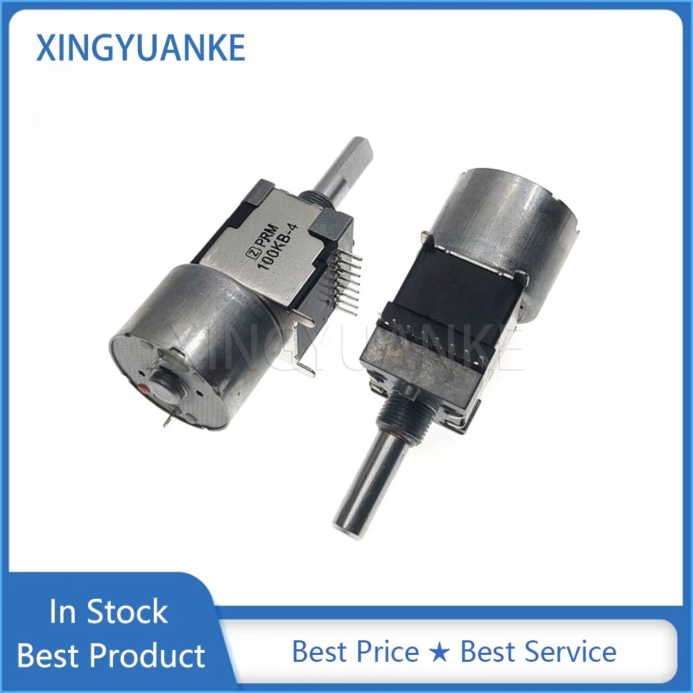 

1PCS RK168 Type Motor Potentiometer Double B50K 50KB-4 B100K 100KB-4 Power Amplifier Volume Potentiometer 8Pin Shaft Length 25MM