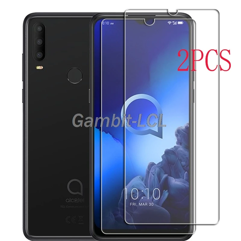 Para Alcatel 3X 2019 Protector de vidrio templado en 5048Y, 5048A, 5048Y_EEA, 5048I 6,52 pulgadas Protector de pantalla película de cubierta de teléfono