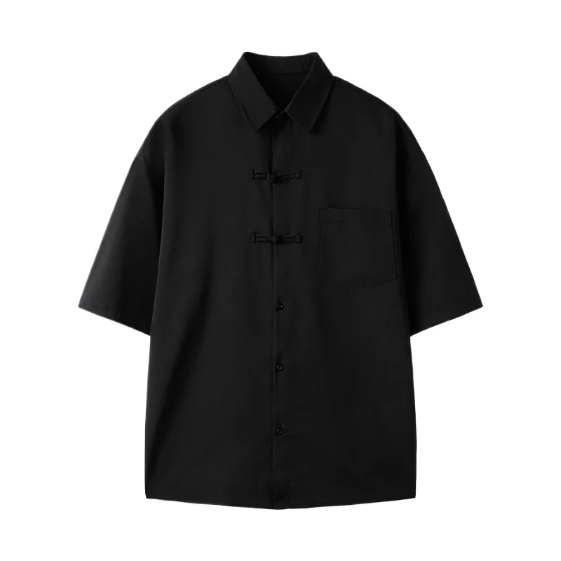 Camisas elegantes de manga corta para hombre, camisa de lujo de alta calidad, ropa nueva, lisa, Original, informal, Verano