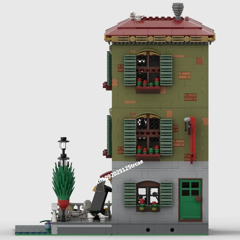 2899 PCS City ขายร้อน Street View Moc Modular Pizzeria บันทึก Store Building Block Diy ไอเดียสร้างสรรค์ของเล่นเด็กของขวัญ