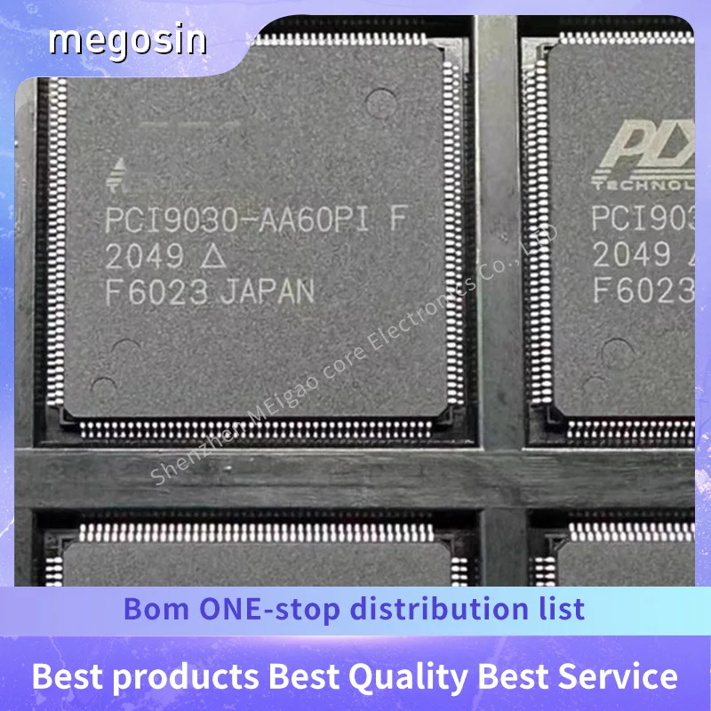 1pcs/lot PCI9030-AA60PIF PCI9030-AA60PI PCI9030 QFP176 Interface accelerator chip