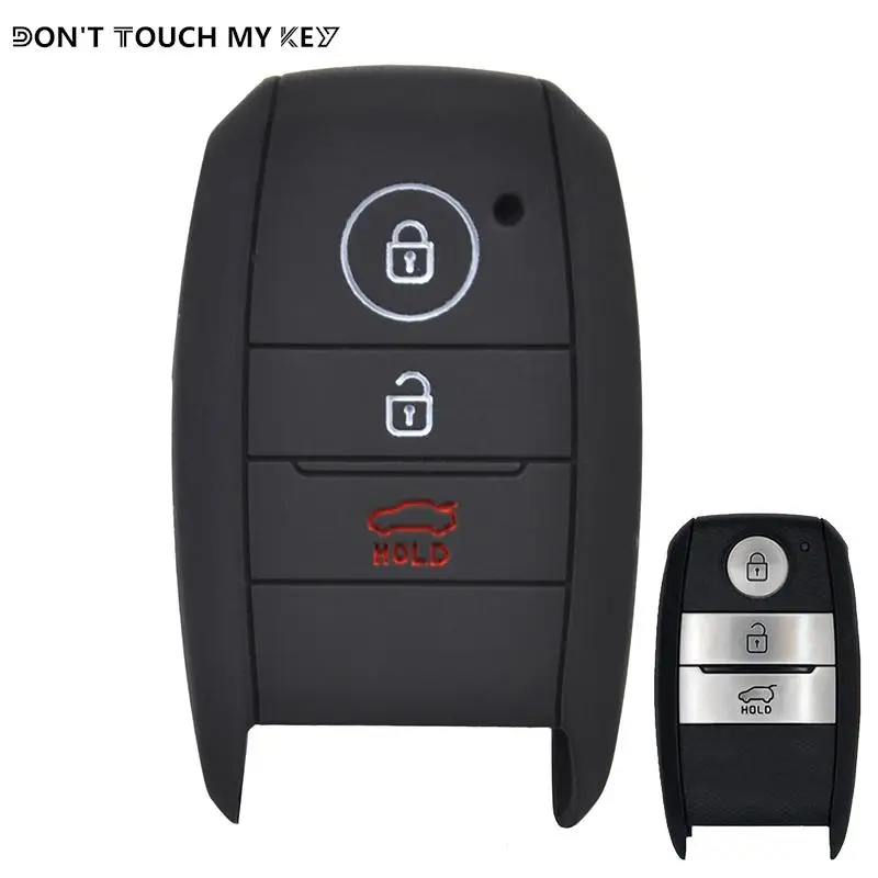 3 Button Silicone Car Remote Key Fob Shell Cover Case For Kia Rio Ceed Soul Sportage Sorento Carens Picanto Skin Holder