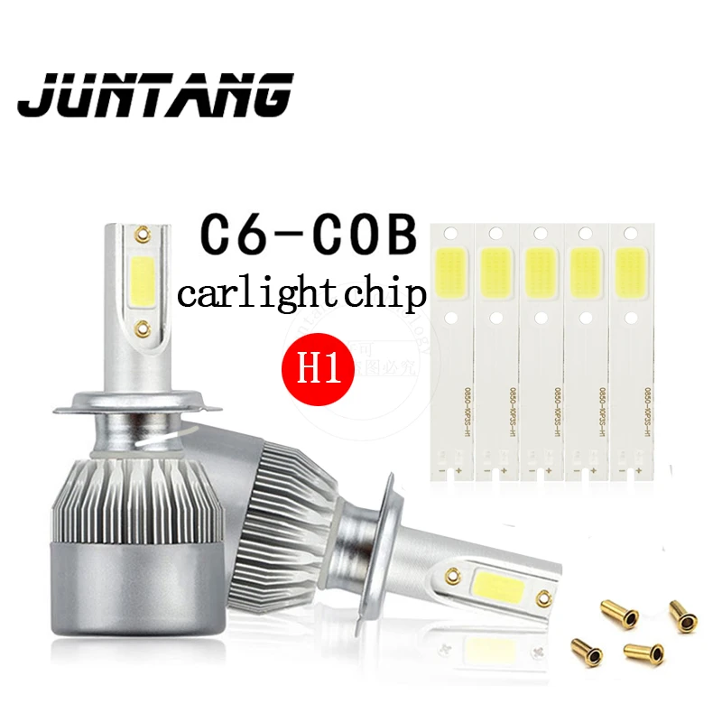 COB H1 LED car headlight COB H1 / H7 / H4 / H3 / light source series motorcycle car light C6 S2 light source lamp beads