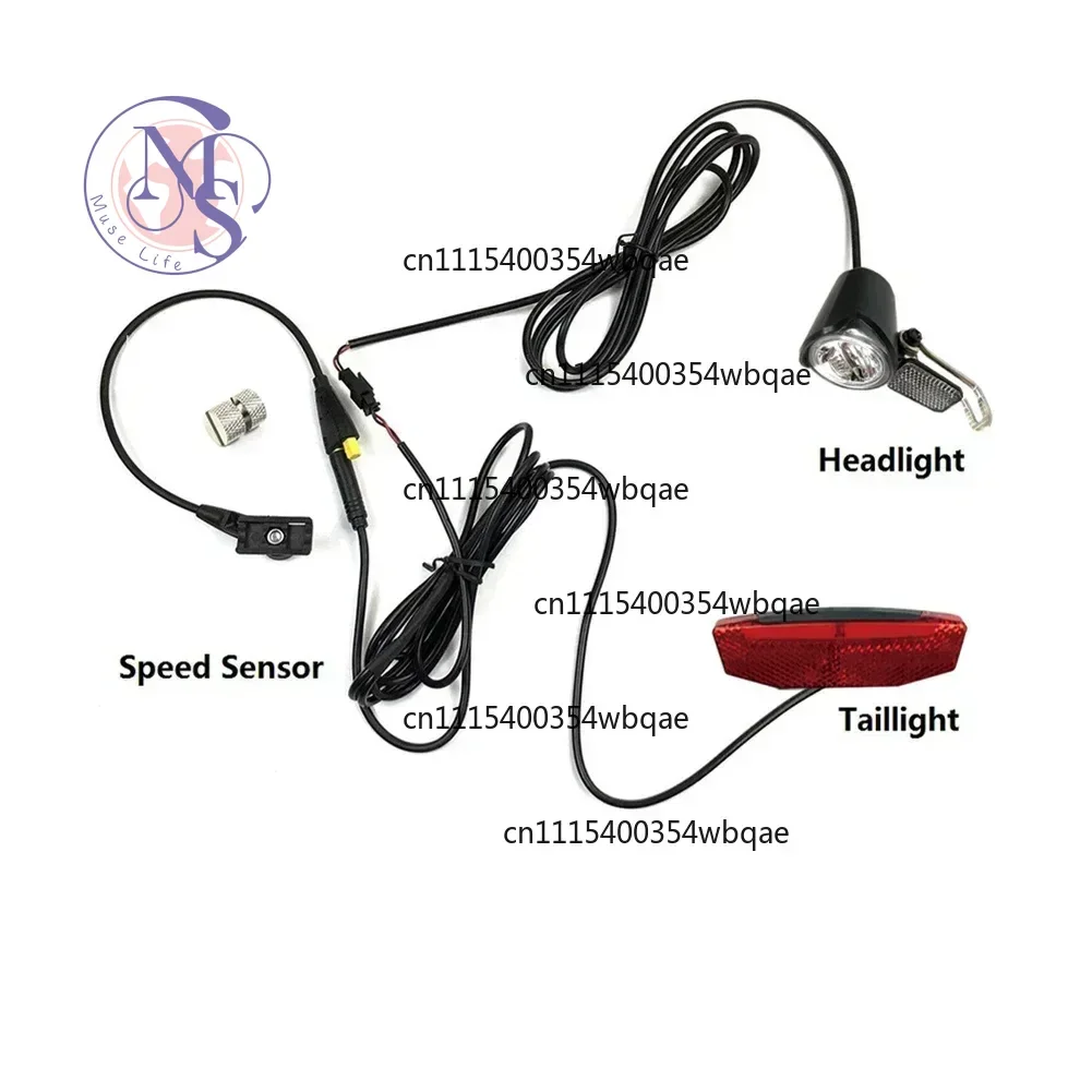 ZOCI- 6-60V Electric Bike Headlight Taillight 180cm Cable For Tongsheng Tsdz2 Mid Drive Motor Bicycle Lamp
