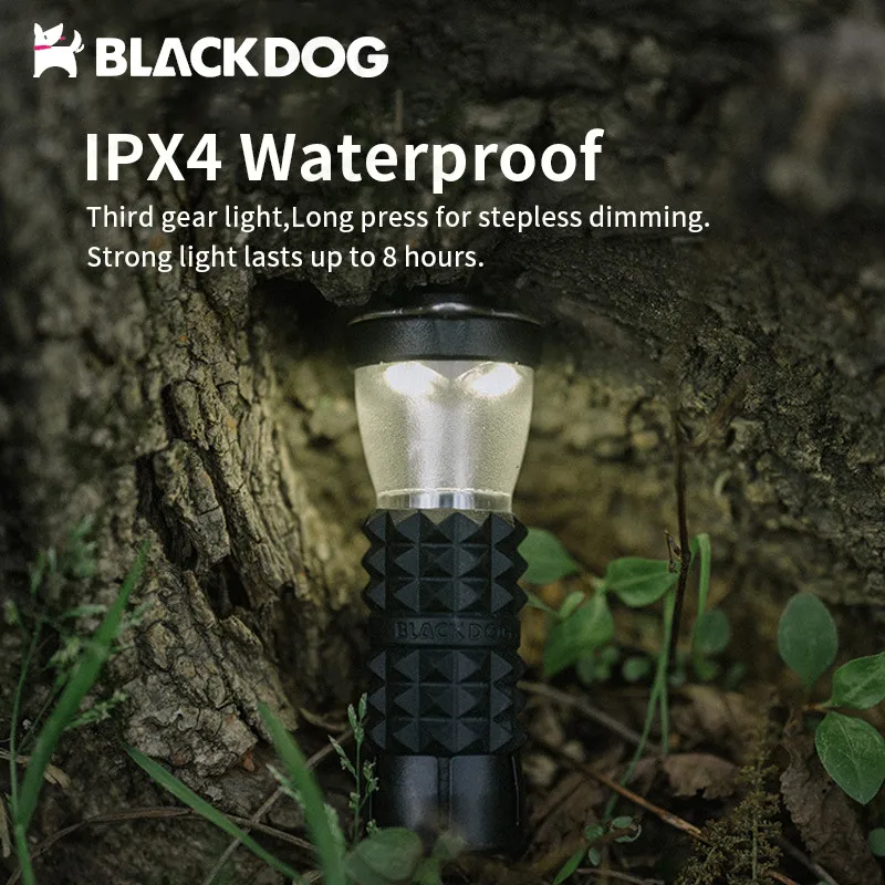 Naturehike-BLACKDOG Camp Portable Lamp USB Charge 3 Modes Outdoor Lighting 77g Ultralight Suspended Flashlight Waterproof