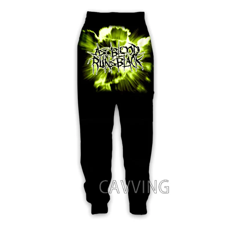 Cavving 3d Geprint Als Blood Runs Zwarte Band Casual Broek Sport Joggingbroek Joggingbroek Broek