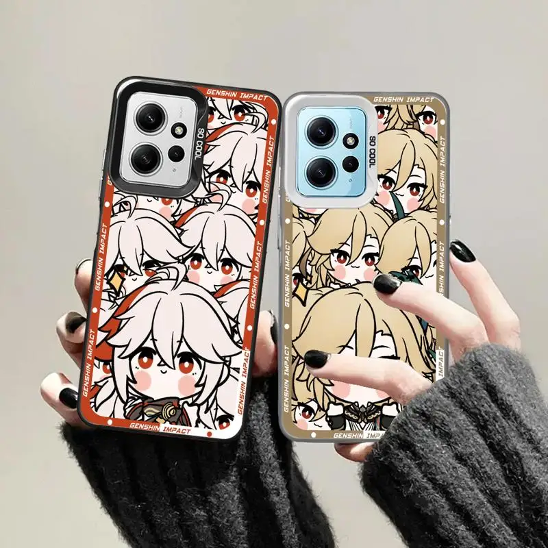 Cute Kaedehara Kazuha Kaveh phone cases for Xiaomi Poco C50 X3 NFC C61 C51 X3pro Redmi 12C 13 A2 A3x 12 funda Back Shell Cover