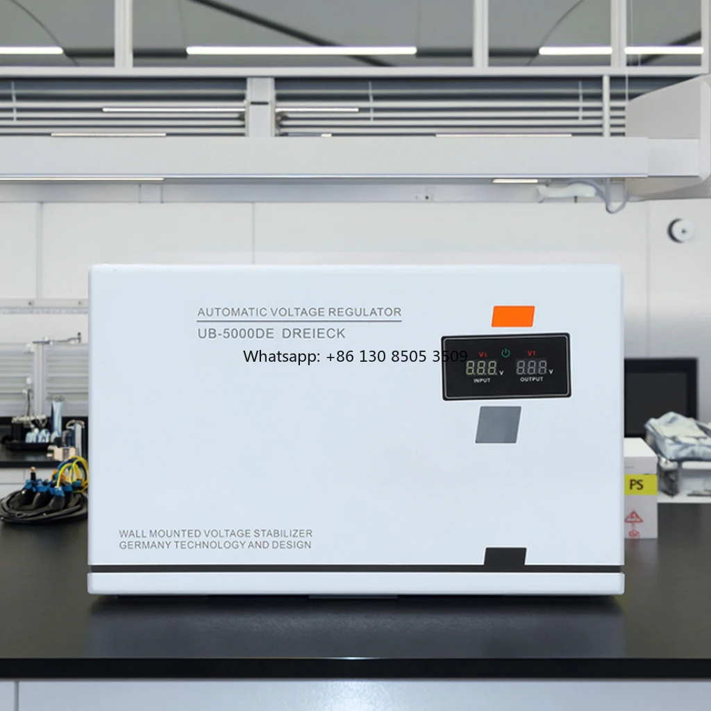 Wholesale UB 5KVA Voltage Stabilizer Relay Type Single Phase LCD Display Automat System 220V Regulator Teaching Experiment