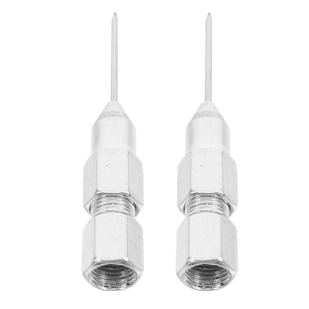 

2 Pcs Grease Gun Nozzle Needle Bearing Oil Leakage Fitting Assortment The Fittings Dispenser Kit