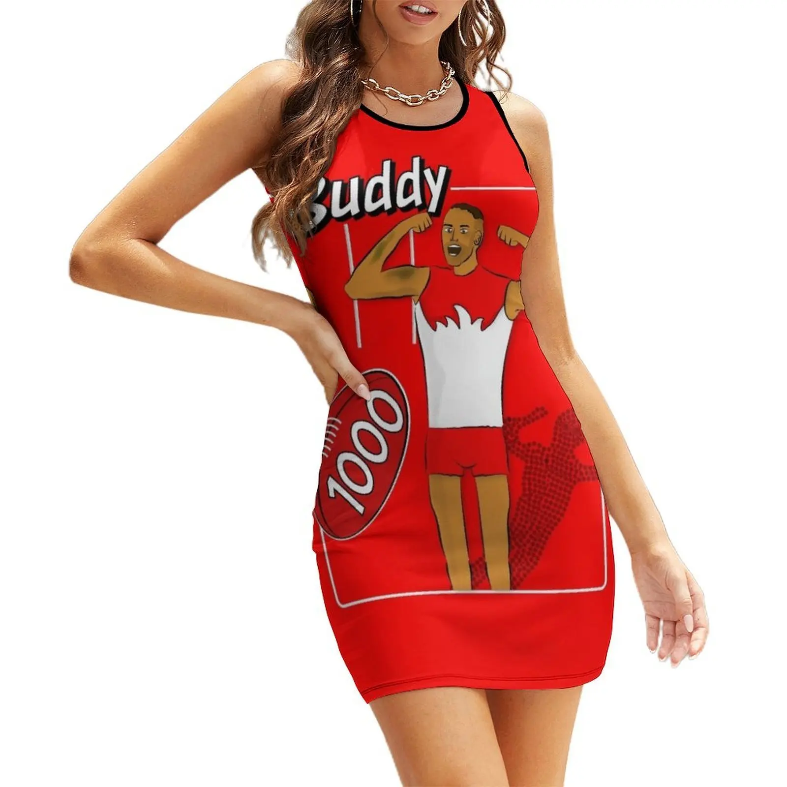 

Buddy Franklin 1000 goals Sleeveless Sundress summer dresses womens 2025 sexy dress summer dress korean women