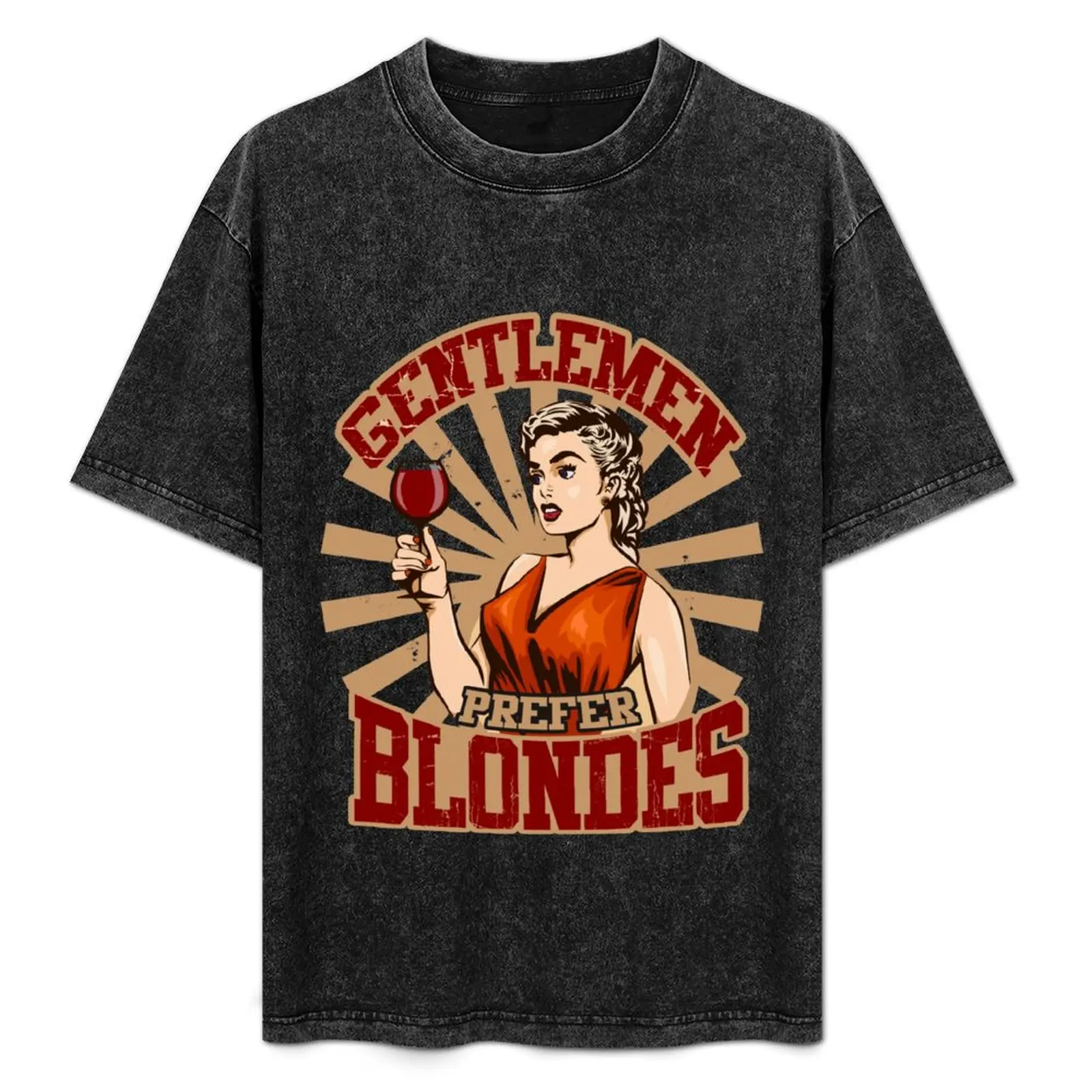 Gentlemen Prefer Blondes Blonde Girls Gift T-Shirt korean fashion anime tshirt tops mens white t shirts