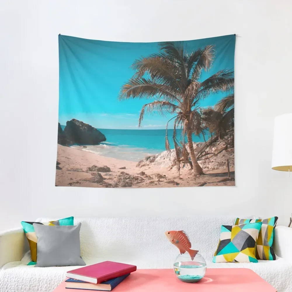 

Palm Tree By The Beach Tapestry Room Decor Korean Style Living Room Decoration Home Decorators Tapestry