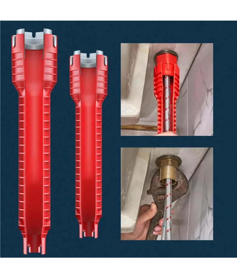 5/7/8/12 In 1 Flume Wrench Key Plumbing Anti-slip Multifuction Faucet Sink Repair Installation Bathroom Wrench Hand Tool Sets