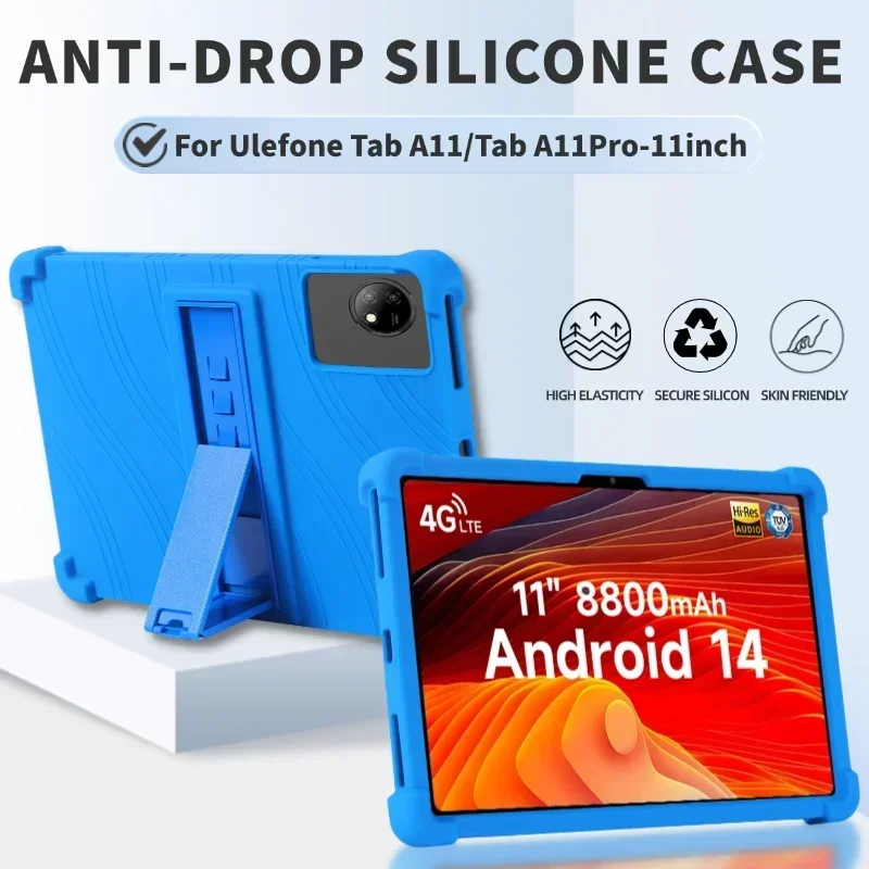 

For Ulefone Tab A11 Pro Case 11" Tablet Shockproof Cover Ulefone Tab A11 Soft Silicon Stand Protective Shell