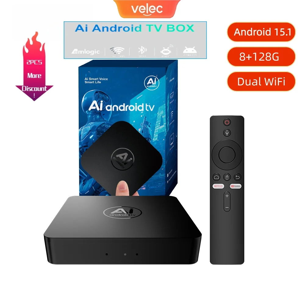 

I96 Android 15.1 Smart TV Box CarPlay AI Box Wifi Wireless Android Auto Built-in Play Store For YouTube Netflix OEM CarPlay Cars