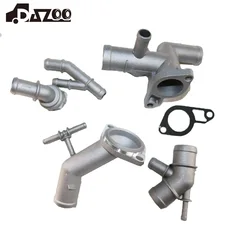6PCS Car Aluminum Coolant Flange Upgrade Kit For VW Golf MK4 For Jetta GTI 1.8T 2000-2005 For Audi TT 2000-2002 06A121133J