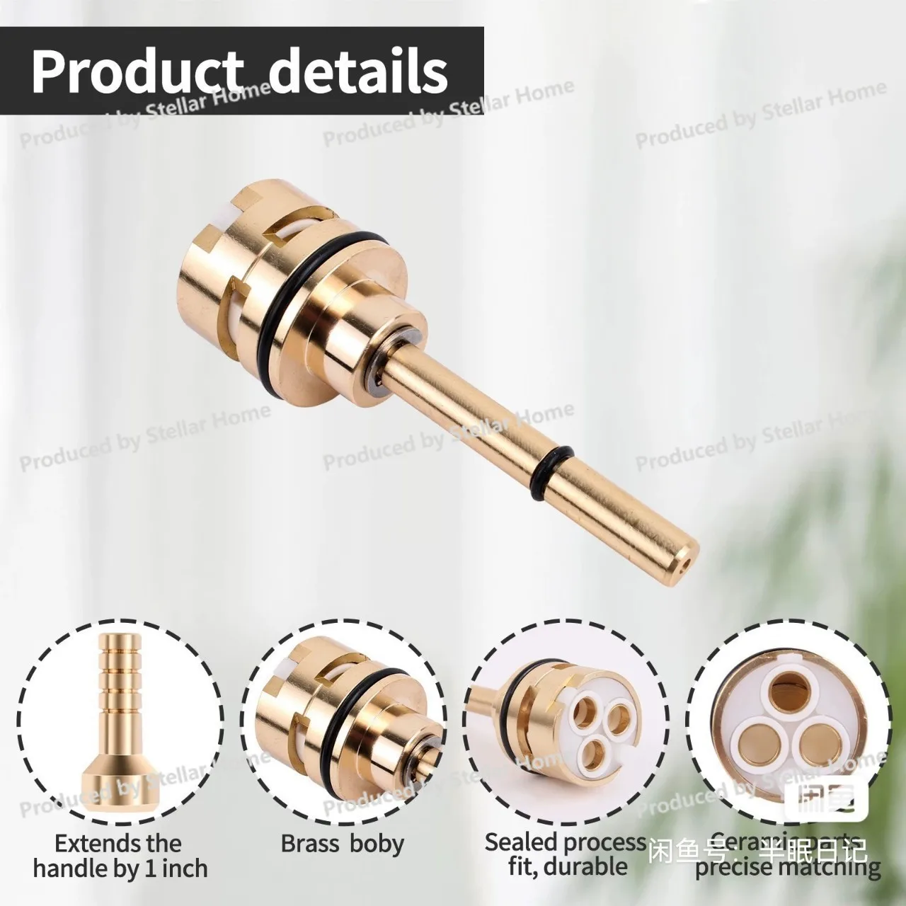 For Delta Faucet RP51919 /RP51918, Replacement Part Gold Steering Valve Replacement