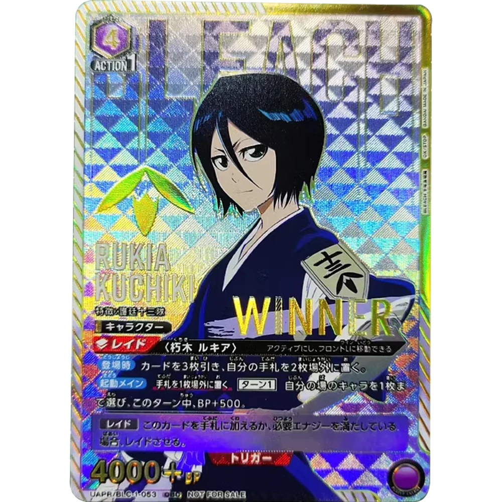 

Anime UA UNION ARENA Collection Card BLEACH Kuchiki Rukia Bronzing Signature Card Textured Refractive Color Flash Kid Gift