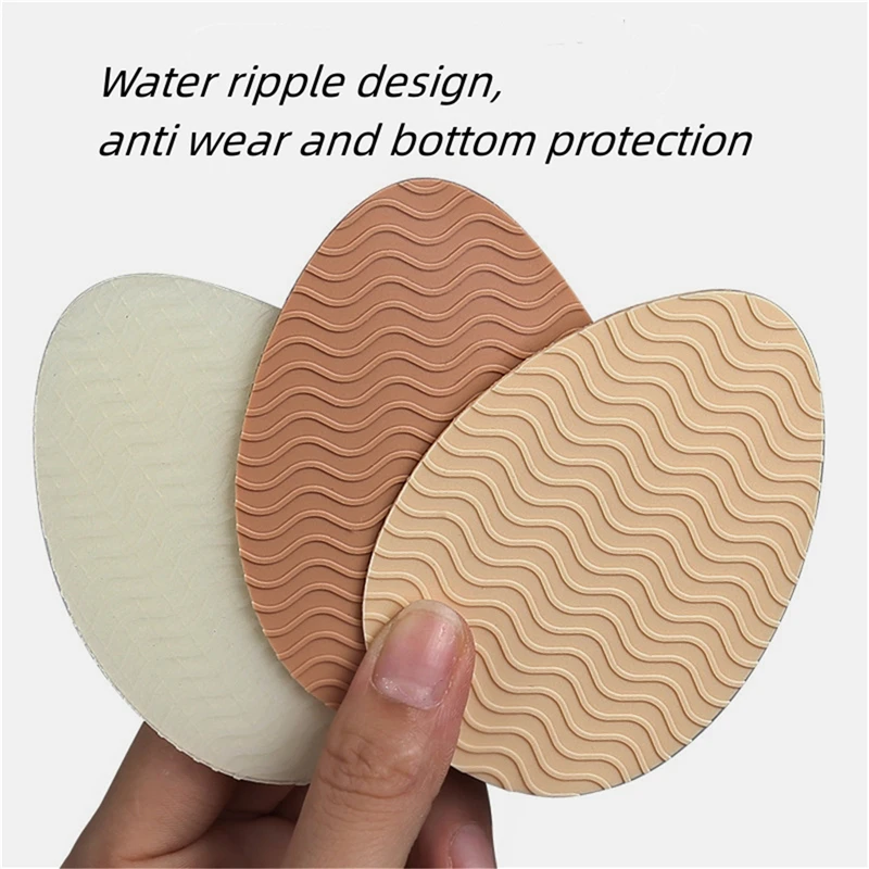 Wear-Resistant Non-Slip Shoes Mat Self-Adhesive Forefoot High Heels Sticker High Heel Sole Protector Rubber Pads Cushion 1 Pair